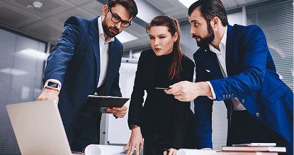 Business and legal team collaborating
