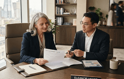 Executive approver reviewing exception request